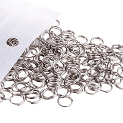 ステンレススティールスプリットリング  ダブルループ丸カン  ステンレス鋼色  7x0.6mm  内径約5.8mm  215個/ 20g&nbsp;STAS-PH0002A-05P