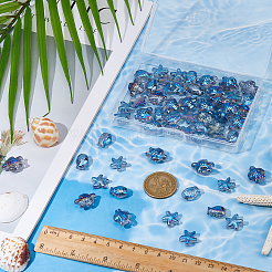 Наборы для самостоятельной сборки бисерных накладок в виде черепахи и морской звезды DIY-NB0013-92