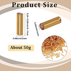 50 г позолоченные стеклянные бусины&nbsp;SEED-SP0001-08A