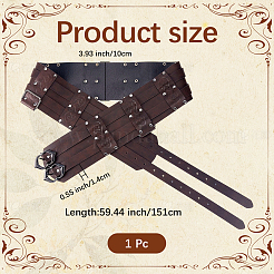 Винтажные ремни из искусственной кожи и сплава для мужчин AJEW-WH20060-49B