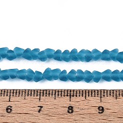 Матовые прозрачные стеклянные бусины GLAA-N016-4mm-28