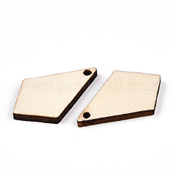 Незаконченные подвески из натурального тополя WOOD-S045-112-1