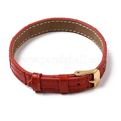 Bracelets en simili cuir avec boucles en acier inoxydable&nbsp;AJEW-Z053-01A