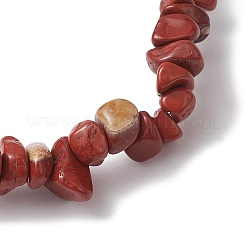 Braccialetti elasticizzati da donna con perline di diaspro rosso naturale&nbsp;BJEW-JB10688-03