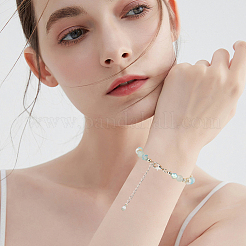 10 шт. 925 конца из стерлингового серебра с удлинительными цепочками и подвесками-капельками&nbsp;STER-BBC0008-98