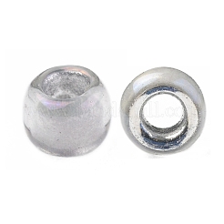 TOHOラウンドシードビーズ  日本製シードビーズ  （261)つの内側の色のabクリスタル/グレーの裏地  8/0  3mm  穴：1mm  約222PCS /ボトル  10 G /ボトル&nbsp;SEED-JPTR08-0261