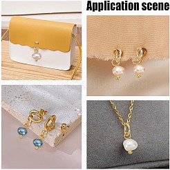 48 шт. двухцветные перламутровые двухсторонние полированные подвески&nbsp;PALLOY-AR00005