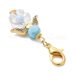 6 шт. подвеска в виде цветочного ангела из стекла и акрила&nbsp;HJEW-MZ00236