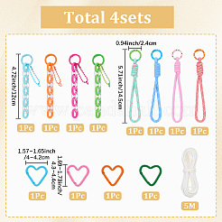 Kits de décoration pour pendentifs&nbsp;KEYC-SC0002-13A