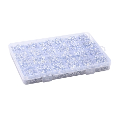 Perle acriliche placcate color argento&nbsp;MACR-X0020-05