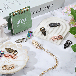 12 шт. двухцветные застежки-подвески из сплава&nbsp;FIND-CA0010-72