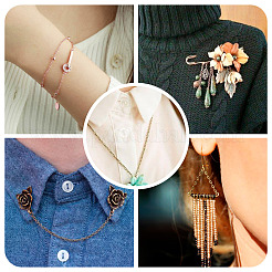 Железные плоские кабельные цепи с латунным покрытием CH-TAC0007-01RG