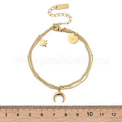 Многорядные цепочные браслеты из нержавеющей стали 304 BJEW-Z084-02G