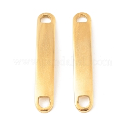 イオンプレーティング（IP）201ステンレス鋼リンクコネクター  オーバル  ゴールドカラー  36x6x2mm  穴：3mm&nbsp;STAS-A056-03B-G