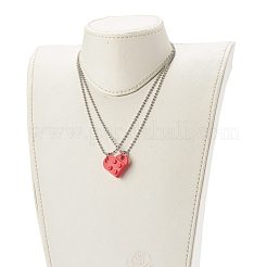 Ожерелья с подвесками из полимерных строительных блоков NJEW-JN03533-02