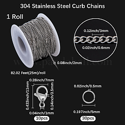 Наборы для изготовления цепочек из нержавеющей стали 304&nbsp;DIY-BBC0002-51