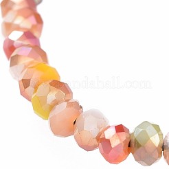 Регулируемые гальванические браслеты из бисера&nbsp;X-BJEW-JB04588-04