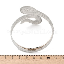 Браслеты-манжеты из сплава змеи для женщин&nbsp;BJEW-G745-01P