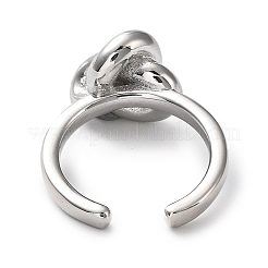 Стойки с латунным узлом и открытыми манжетами для женщин&nbsp;RJEW-Q777-06P