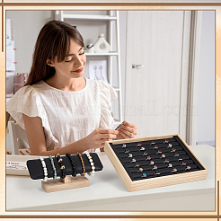 6 présentoir à bijoux en cuir PU&nbsp;NDIS-DR0001-02