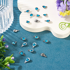 20 Stück facettierte Glasanhänger&nbsp;RGLA-TADJ0001-01J