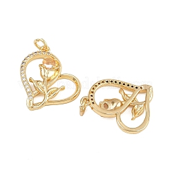 Латунные микро проложить кубического циркония подвески&nbsp;ZIRC-I367-08G