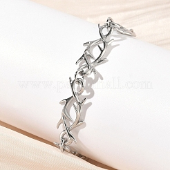 Браслеты-цепочки из нержавеющей стали 304 для женщин&nbsp;BJEW-D385-07P