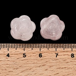 Резные бусины из натурального розового кварца G-L636-C07-01