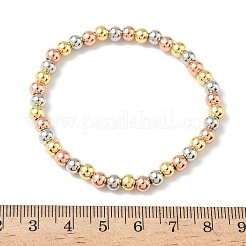 Латунные круглые браслеты из бисера для мужчин и женщин BJEW-B148-05C-M