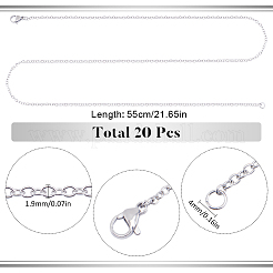 20 шт. набор из цепочек из нержавеющей стали 304 STAS-SC0008-06