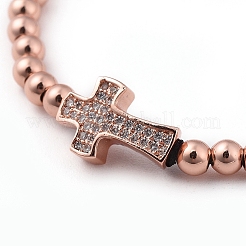 Braccialetti di perline intrecciati in ottone&nbsp;BJEW-JB04790