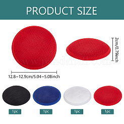 4 шт. 4 цвета имитация пеньковой круглой шляпы-чародея-основы для шляпного дела AJEW-BC0007-36