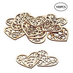 Неокрашенного дерева подвески WOOD-I004-35