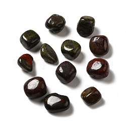 Natural Bloodstone Beads, Tumbled Stone, Healing Stones, for Reiki Healing Crystals Chakra Balancing, Vase Filler Gems, No Hole/Undrilled, Nuggets, 17~30x15~27x8~22mm