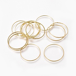 Brass Linking Rings, Golden, 28x0.7~1mm