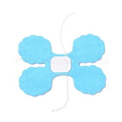 3m Kleeblatt Papierblumen, hängende Girlande Schnur für Hochzeit Dekoration, Licht Himmel blau, Klee: 160x110 mm