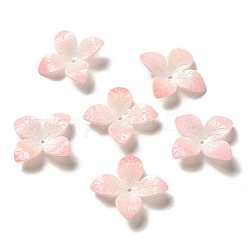 Blumenperlenkappe, für diy Schmuck machen, rosa, 17~18x4~5 mm, Bohrung: 1~1.4 mm