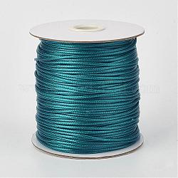 Umweltfreundliche koreanische gewachste Polyesterschnur, blaugrün, 3 mm, ca. 41.01~41.56 Yard (37.5~38m)/Rolle