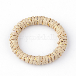 Anelli di collegamento di plastica, con nastro di carta, anello, grano, 36~38x3.5~4mm