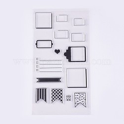 Силиконовые штампы, для diy scrapbooking, фотоальбом декоративный, изготовление карт, рамка метки, прозрачные, 10~39x12~51 мм