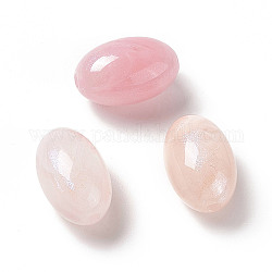 Perles acryliques opaques, couleur ab , ovale, couleur mixte, 17x11~11.5mm, Trou: 2.4mm