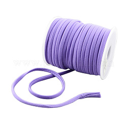 Cable de nylon suave, piso, lila, 5x3mm, alrededor de 21.87 yarda (20 m) / rollo