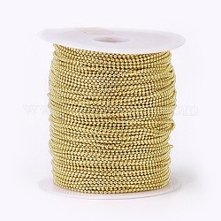 Iron Ball Chains, Soldered, with Spool, Electrophoresis, Yellow, 1.5mm, about 100yards/roll(91.44m/roll)