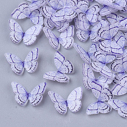 Plastic Cabochons, Butterfly, Lilac, 10.5x15.5x3.5mm