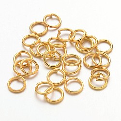 Железные соединительные колечки, открытые кольца прыжок, золотые, Около 22000 шт / 1000 г, 21 датчик, 5x0.7 мм, внутренний диаметр: 3.6 мм