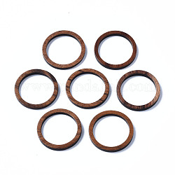 Соединительные кольца из орехового дерева, кольцо, седло коричневый, 24.5x3 мм