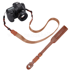 Wadorn 1 Set Kamera-Halsgurte aus Nylon, 1pc Kameragriffe aus PU-Leder, Kamera-Armbänder, Sattelbraun, Armbandriemen: 230x11~22 mm