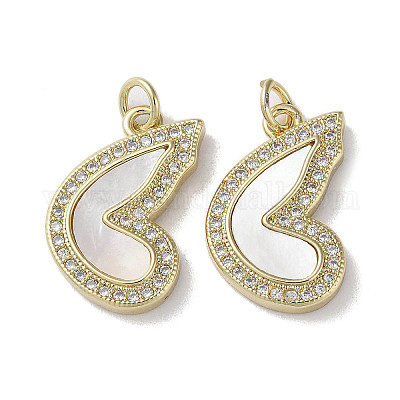 Латунные микро проложить кубического циркония подвески KK-G485-34F-G-1