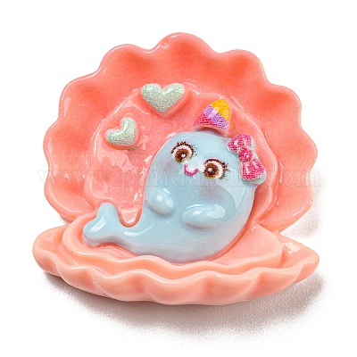 Симпатичные кабошоны из непрозрачной смолы RESI-Q220-03D-1