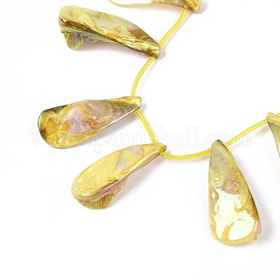 Нити бусин из натуральных пресноводных ракушек SHEL-T020-55D-1